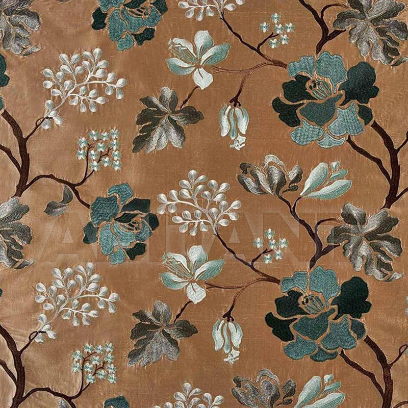 Buy Portiere fabric BHAYA ICE BLUE/BEIGE Casamance BAIE D'ALONG 5880351