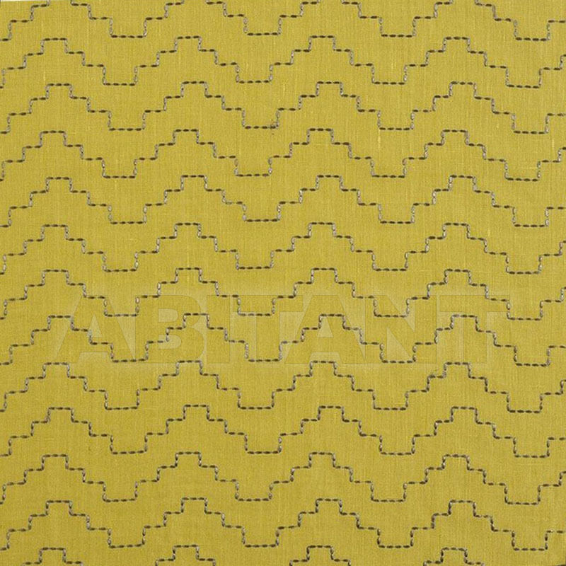 Buy Portiere fabric AXIOME EMBROIDERY ANTHRACITE/CELERY Casamance THEOREME 8770562