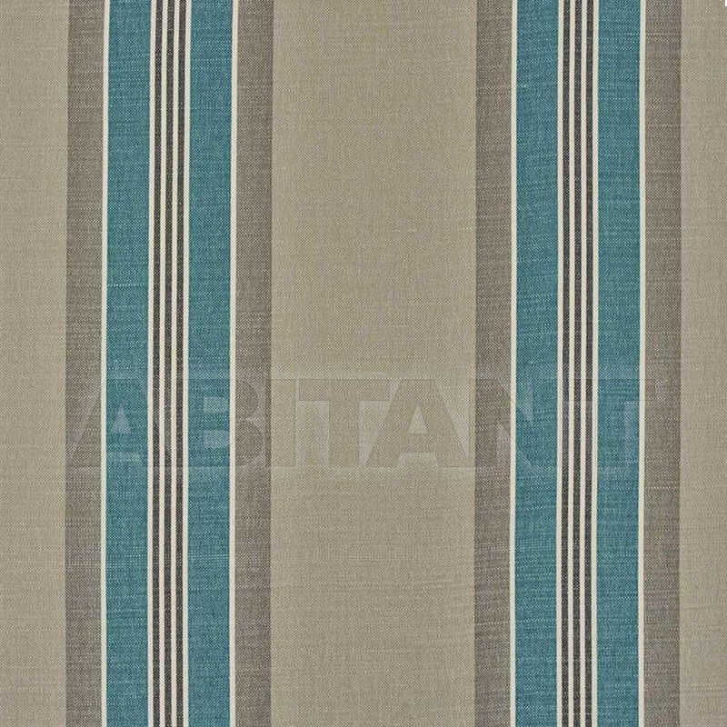 Buy Interior fabric  CHARLOTTE TURQUOISE Casamance PARIS TEXAS STRIPES 31900561