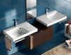 Wall mounted wash basin Hatria Grandangolo YXF9 Contemporary / Modern