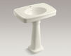 Wash basin with pedestal Bancroft K-2347-1-33 Light beige Wash basin with pedestal Bancroft Kohler 2015 K-2347-1-33 Classical / Historical