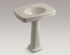 Wash basin with pedestal Bancroft K-2347-1-33 Light beige Wash basin with pedestal Bancroft Kohler 2015 K-2347-1-33 Classical / Historical