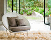 Terrace chair JOE LOUNGE Vincent Sheppard Vincent Shepard shiny frame Contemporary / Modern