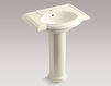 Wash basin with pedestal Devonshire Kohler 2015 K-2294-1-33 Classical / Historical 