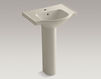 Wash basin with pedestal Veer K-5266-1-95 Gray Wash basin with pedestal Veer Kohler 2015 K-5266-1-95 Contemporary / Modern