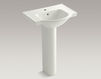 Wash basin with pedestal Veer Kohler 2015 K-5266-1-7 Contemporary / Modern