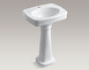 Wash basin with pedestal Bancroft K-2338-1-G9 Light beige Wash basin with pedestal Bancroft Kohler 2015 K-2338-1-G9 Contemporary / Modern