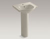 Wash basin with pedestal Veer K-5265-1-0 white Wash basin with pedestal Veer Kohler 2015 K-5265-1-0 Contemporary / Modern