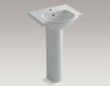 Wash basin with pedestal Veer Kohler 2015 K-5265-1-7 Contemporary / Modern