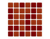 Mosaic Architeza Monpasie Cranberry 20x20 Contemporary / Modern