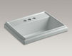 Countertop wash basin Tresham K-2991-4-47 Ivory Countertop wash basin Tresham Kohler 2015 K-2991-4-47 Contemporary / Modern