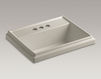 Countertop wash basin Tresham K-2991-4-95 Gray Countertop wash basin Tresham Kohler 2015 K-2991-4-95 Contemporary / Modern