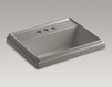 Countertop wash basin Tresham K-2991-4-58 Dark gray Countertop wash basin Tresham Kohler 2015 K-2991-4-58 Contemporary / Modern
