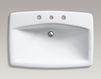 Countertop wash basin Man's Lav Kohler 2015 K-2885-8-0 Contemporary / Modern