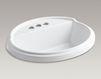 Countertop wash basin Tresham K-2992-4-96 Ivory Countertop wash basin Tresham Kohler 2015 K-2992-4-96 Contemporary / Modern