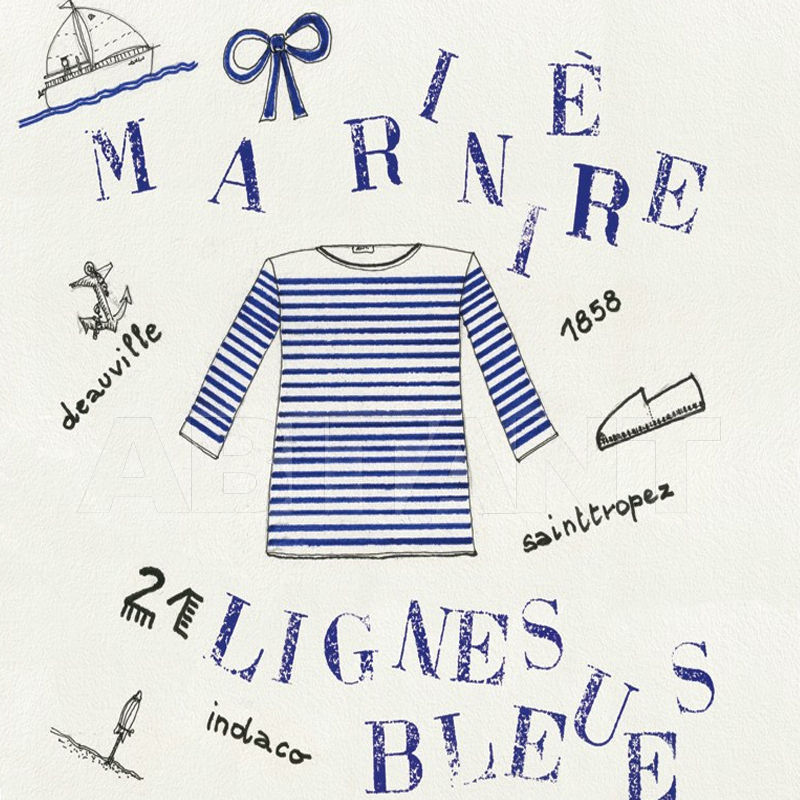 Buy Vinyl wallpaper MARINIÈRE Wall&Decò  CONTEMPORARY WALLPAPER WDMA1501