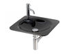 Wall mounted wash basin Miami The Bath Collection Cristal Glass 3005AQ Contemporary / Modern