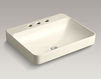 Countertop wash basin Vox Rectangle Kohler 2015 K-2660-8-95 Contemporary / Modern