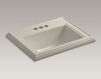 Countertop wash basin Memoirs K-2241-4-33 Light beige Countertop wash basin Memoirs Kohler 2015 K-2241-4-33 Contemporary / Modern