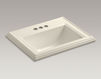 Countertop wash basin Memoirs K-2241-4-G9 Gray Countertop wash basin Memoirs Kohler 2015 K-2241-4-G9 Contemporary / Modern