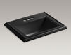 Countertop wash basin Memoirs K-2241-4-G9 Gray Countertop wash basin Memoirs Kohler 2015 K-2241-4-G9 Contemporary / Modern