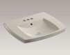 Countertop wash basin Kelston K-2381-4-47 Ivory Countertop wash basin Kelston Kohler 2015 K-2381-4-47 Contemporary / Modern