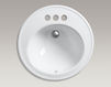 Countertop wash basin Brookline K-2202-4-0 white Countertop wash basin Brookline Kohler 2015 K-2202-4-0 Contemporary / Modern