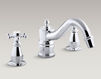 Bath mixer Antique Kohler 2015 K-T125-3-BN Contemporary / Modern