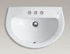 Wash basin with pedestal Parigi K-2175-4-0 white Wash basin with pedestal Parigi Kohler 2015 K-2175-4-0 Contemporary / Modern