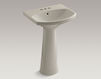 Wash basin with pedestal Cimarron K-2362-4-47 Ivory Wash basin with pedestal Cimarron Kohler 2015 K-2362-4-47 Contemporary / Modern