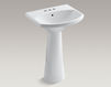 Wash basin with pedestal Cimarron Kohler 2015 K-2362-4-7 Contemporary / Modern