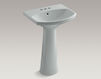 Wash basin with pedestal Cimarron K-2362-4-G9 Gray Wash basin with pedestal Cimarron Kohler 2015 K-2362-4-G9 Contemporary / Modern