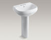 Wash basin with pedestal Wellworth Kohler 2015 K-2293-4-47 Contemporary / Modern