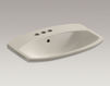 Countertop wash basin Cimarron Kohler 2015 K-2351-4-0 Contemporary / Modern
