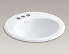 Countertop wash basin Radiant Kohler 2015 K-2917-4-95 Contemporary / Modern