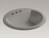 Countertop wash basin Bryant K-2714-4-47 Ivory Countertop wash basin Bryant Kohler 2015 K-2714-4-47 Contemporary / Modern