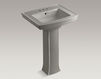 Wash basin with pedestal Archer K-2359-4-0 white Wash basin with pedestal Archer Kohler 2015 K-2359-4-0 Contemporary / Modern