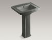Wash basin with pedestal Archer K-2359-4-0 white Wash basin with pedestal Archer Kohler 2015 K-2359-4-0 Contemporary / Modern