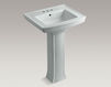 Wash basin with pedestal Archer K-2359-4-K4 Dark gray Wash basin with pedestal Archer Kohler 2015 K-2359-4-K4 Contemporary / Modern