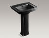 Wash basin with pedestal Archer K-2359-4-G9 Gray Wash basin with pedestal Archer Kohler 2015 K-2359-4-G9 Contemporary / Modern