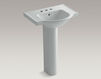 Wash basin with pedestal Veer Kohler 2015 K-5266-4-58 Contemporary / Modern