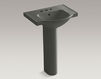 Wash basin with pedestal Veer Kohler 2015 K-5266-4-33 Contemporary / Modern