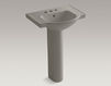 Wash basin with pedestal Veer K-5266-4-47 Ivory Wash basin with pedestal Veer Kohler 2015 K-5266-4-47 Contemporary / Modern