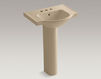 Wash basin with pedestal Veer K-5266-4-0 white Wash basin with pedestal Veer Kohler 2015 K-5266-4-0 Contemporary / Modern