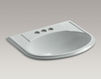 Countertop wash basin Devonshire K-2279-4-0 white Countertop wash basin Devonshire Kohler 2015 K-2279-4-0 Contemporary / Modern