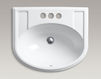 Countertop wash basin Devonshire K-2279-4-47 Ivory Countertop wash basin Devonshire Kohler 2015 K-2279-4-47 Contemporary / Modern