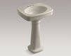 Wash basin with pedestal Bancroft K-2338-4-33 Light beige Wash basin with pedestal Bancroft Kohler 2015 K-2338-4-33 Contemporary / Modern