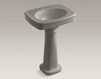 Wash basin with pedestal Bancroft K-2338-4-95 Gray Wash basin with pedestal Bancroft Kohler 2015 K-2338-4-95 Contemporary / Modern