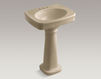 Wash basin with pedestal Bancroft K-2338-4-47 Ivory Wash basin with pedestal Bancroft Kohler 2015 K-2338-4-47 Contemporary / Modern