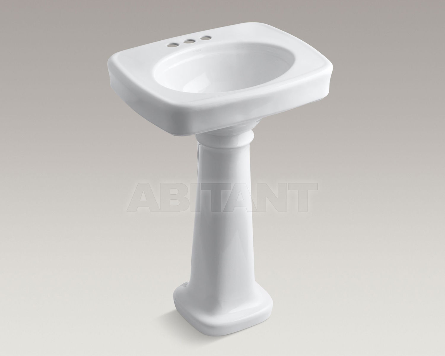 Wash basin with pedestal Bancroft K-2338-4-0 price on request Buy Wash basin with pedestal Bancroft Kohler 2015 K-2338-4-0